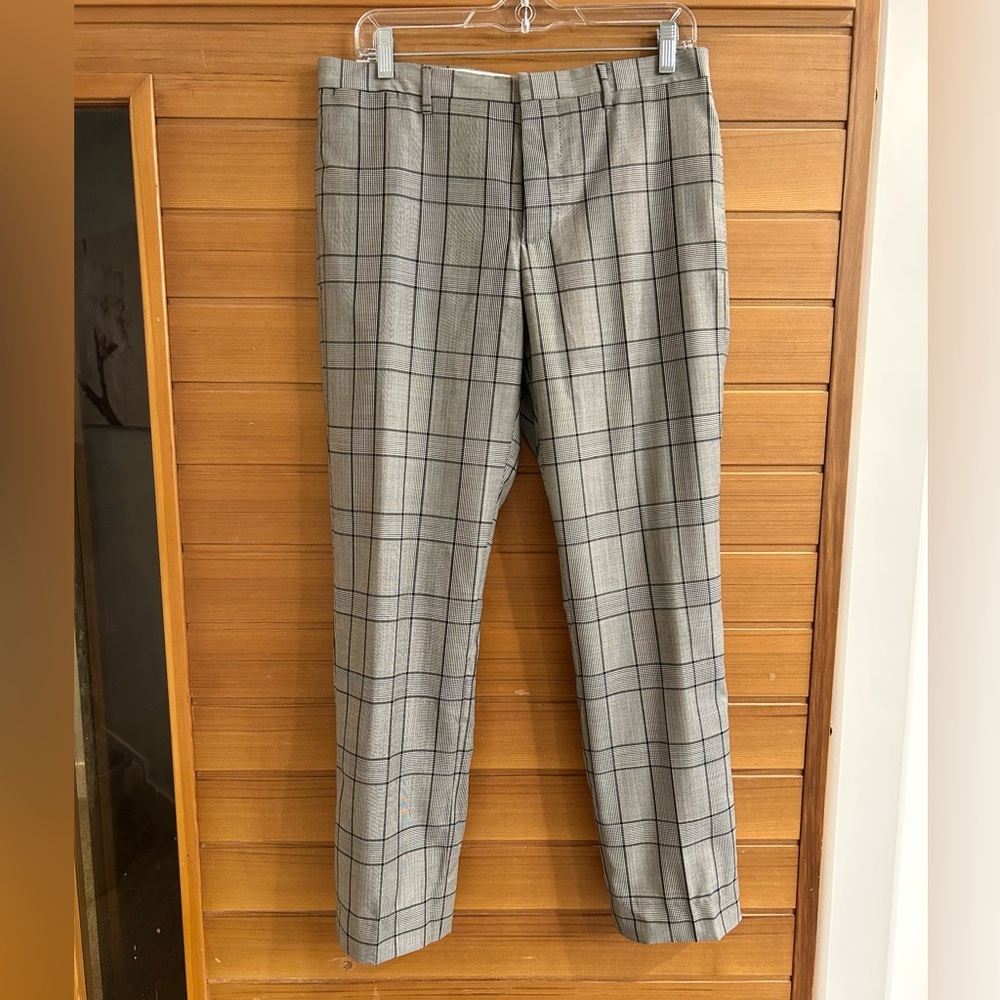 Mens Paul Smith Wool Plaid Trousers Size 32